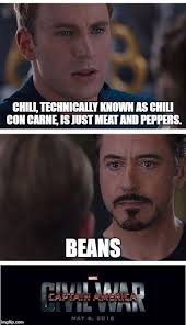 43 chili memes ranked in order of popularity and relevancy. Marvel Civil War 1 Meme Imgflip