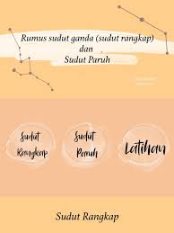 Di bawah ini saya akan mencoba membantu menurunkan rumus trigonometri sudut setengah. Sudut Ganda Dan Sudut Paruh