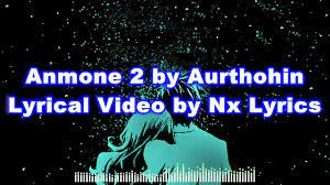 Anmone 2 By Aurthohin Lyrical Video By Nx Lyrics Youtube