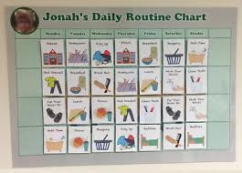 Kids Daily Routine Chart Personalised Campervan Velcro Boys