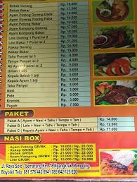 Menu keluarga (praktis dan hemat). Resto Mbak Apri Menu Untuk Resto Mbak Apri 1 Monggo Facebook
