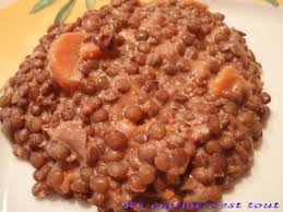 Lentilles Vertes A La Moutarde Recette Ptitchef Recette Alimentation Lentilles Vertes Recette