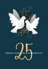 Die silberhochzeit ist ein großes ereignis und grund zu feiern. Gluckwunschkarte Zur Silberhochzeit Weisse Kaartje2go