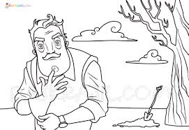 Really enjoying climbing through that backyard window? Hello Neighbor Coloring Pages 22 New Images Free Printable