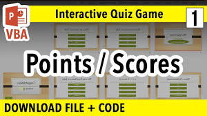 How To Make Powerpoint Interactive Quiz Game Points Percentages Ppt Vba Macro Tutorial Youtube Powerpoint Tutorial Interactive Powerpoint Powerpoint