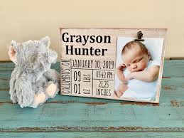 Birth year coin sets make a great newborn baby gift idea. Personalized Baby Birth Stats Picture Frame Birth Etsy Personalized Baby Birth Baby Birth Stats Diy Baby Gifts