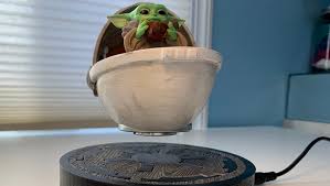 3d Printed Baby Yoda Has A Magnetic Levitation Pram Hypertext