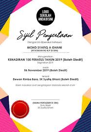 Buku program dan salinan hardcopy poster (jika perlu). Percuma 11 Template Sijil Motivasi Media Sosial Facebook