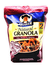 Natural Granola By Quaker 2 Packets 978g Iafstore Com