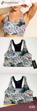 Peloton Silver Stars Sports Bra Sports Bra Bra Biking Workout