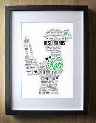 Practical gifts for on the job. Leaving Gift For Nurses New Job Nurse Gifts Personalised Idea Word Art Congratulations Markmyink