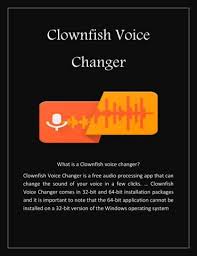 Always scroll to the bottom of the page for the download link. Clownfish Voice Changer Pages 1 6 Flip Pdf Download Fliphtml5