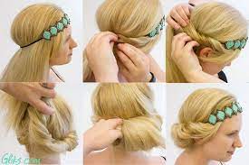 7 Cute Ways To Wear A Headband Curly Hair Styles Headband Hairstyles Hair Styles