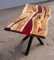 Vidaxl coffee table teak resin 39.4x19.7 by vidaxl. Red Resin Coffee Table With X Spider Style Legs Etsy In 2021 Resin Table Dining Table Sizes Table