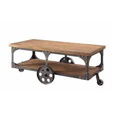 Get the best deal for rustic coffee tables from the largest online selection at ebay.com. Coaster Home Furnishings Coffee Table With Casters Rustic Brown Walmart Com Walmart Com