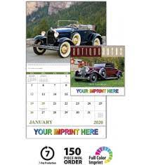2020 Antique Autos Spiral Calendar Antique Cars Wall Calendar Custom Calendar