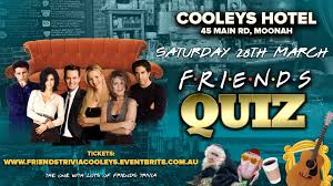 Being stuck inside is the perfect excuse to catch up on all of the books that have accumulated on your shelves over the years. Friends Trivia Night 28 Mar 2020