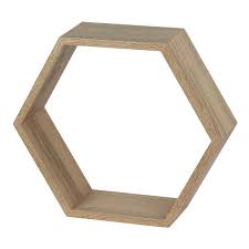 We stock towel racks, storage boxes and baskets, and even corner shelving! Hexagon Wall Shelf Sanoma Oak Homebase