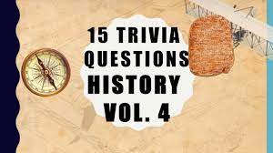 It's like the trivia that plays before the movie starts at the theater, but waaaaaaay longer. 15 Trivia Questions History No 4 Apho2018