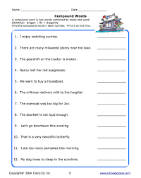 Compound crosswords 7 puzzle #344. School Express Compound Word Worksheet Education World