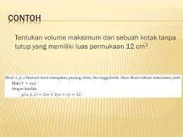 Pengujian model telah dikembangkan yang disebabkan dependensi spatial dan. Metode Lagrange Ppt Download