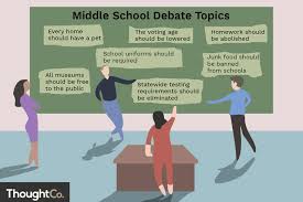 Great Topics For Middle School Debate Class Debate Topics Debate Topics For Kids Middle School