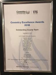 Kpit And Coventry University Collaboration Wins Outstanding Course Team Award