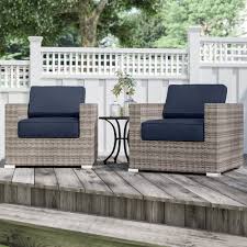 This collection includes all of the standard sunbrella furniture fabrics in beautiful solid and print patterns, including sunbrella sailcloth, sunbrella linen, sunbrella dupione. Sol 72 Outdoor Hulda Resort Grade Club Patio Chair With Sunbrella Cushions Reviews Wayfair