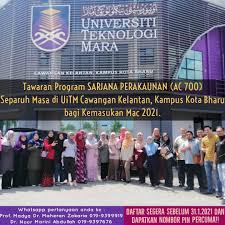 4 universiti teknologi malaysia bil. Tawaran Program Sarjana Perkaunan Ac700 Separuh Masa Di Uitm Cawangan Kelantan Kampus Kota Bharu Bagi Kemasukan Mac 2021