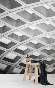 Brutalist Metro Station Dc Wallpaper Mural Murals Wallpaper Mural Wallpaper Mural Grey Wallpaper