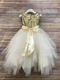 Flower Girl Dress Gold Sequin Dress Free Shipping Gold Dress Sequin Dress Flower Girl Wedding Fl Flower Girl Flower Girl Dresses
