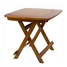 Nan Bamboo Wood Bistro Table Coffee Side Snack Table Solid Wooden Pre Oiled Folding Tables Size 8076cm Bistro Table Snack Table Folding Table