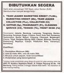 Lowongan kerja satpam bank di kediri : Lowongan Kerja Pt Artdeco Sejahtera Abadi Bank Bjb Group Mei 2021 Terbaru Info Cpns 2021 Bumn 2021