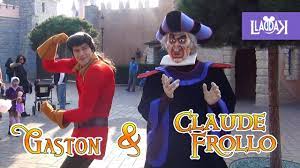 Walk with Gaston and Claude Frollo - Disney Villains in Fantasyland,  Disneyland Paris - YouTube