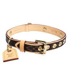 | louis vuitton monogram collars for small dogs m58072. Louis Vuitton Monogram Canvas Baxter Dog Collar Pm Louis Vuitton Tlc