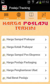 Anda boleh menyemak 'tracking number' anda di bahagian atas. Pos Laju Tracking Number For Android Apk Download