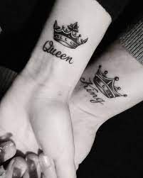 Tattoo King And Queen King Queen Tattoo For Couples Queen Tattoo Queen Tattoo Designs King Queen Tattoo