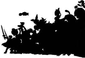 Ssbm Silhouette Of Whole Cast Silhouette It Cast Human Silhouette