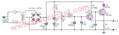 Dual adjustable power supply circuit with diagram using ic lm 317 and lm 337. 0 20v Variable Power Supply Circuit Diagram At 1a Eleccircuit Com