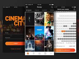 Cinema City Movie Ticket Booking App Concept 1 Movie Tickets Booking App Movies