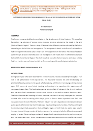 Pdf) Human Resource Practices In Indian Hotels: A Study Of Business & Other  Hotels In Delhi (Ncr | Skirec Publication- Ugc Approved Journals -  Academia.edu