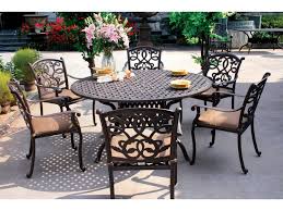 Darlee Outdoor Living Santa Monica Casual Cushion Cast Aluminum Dining Set Santamonica Sete Nonstock Patio Dining Set Modern Patio Furniture 7 Piece Dining Set