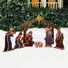Christmas Holy Family 3 Wise Men Jesus Indoor Outdoor Yard Nativity Scene Decor Unbranded Outdoor Holiday Decor Outdoor Nativity Outdoor Christmas