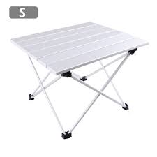 Triwonder Ultralight Aluminum Folding Camping Table Collapsible Portable Roll Up For Outdoor Camping Pi Camping Table Folding Camping Table Camping Furniture