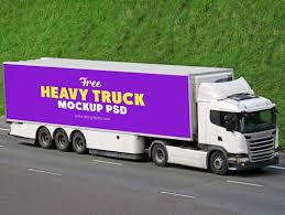Free Heavy Duty Transport Truck Mockup Heavy Duty Transport Truck Mockup Heavy Duty Truck Trucks Mockup Psd