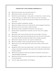 Pemandu kenderaan bermotor gred r3. Senarai Tugas Pemandu Kenderaan H11 San Kalop