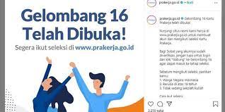Info terbaru pembukaan kartu prakerja gelombang 16 akan di umumkan setelah pengumuman hasil cara membuat akun di link prakerja gelombang 16. Odfdex889yz2lm