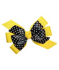 Black And Yellow Hair Bow Girls Yellow Black Dotted Bumble Bee Grosgrain Hair Bow Alligator Clip Usa C711cfn2qiv Grosgrain Hair Bow Baby Girl Hair Accessories Baby Girl Yellow