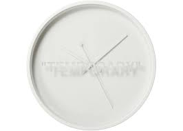 Virgil Abloh X Ikea Markerad Temporary Wall Clock White Wall Clock Temporary Wall Clock