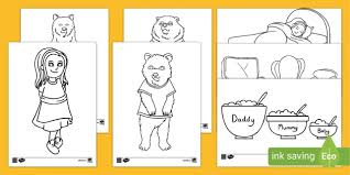Learn about famous firsts in october with these free october printables. Goldilocks And The Three Bears Colouring